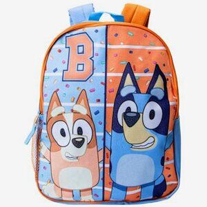Bluey and Bingo Kids Backpack by Fast Forward Full Size Book Bag 15" Cartoon TV